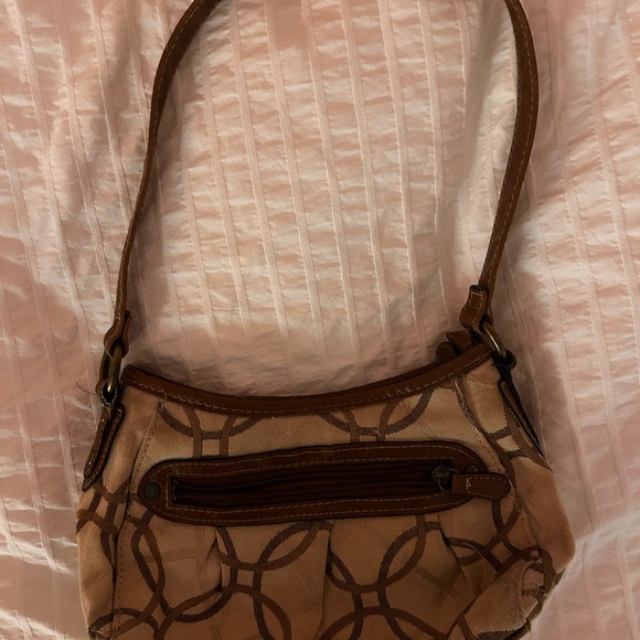 Stylish Denim, Maroon, and Tan Women's Bag Set - Picture 6 of 7